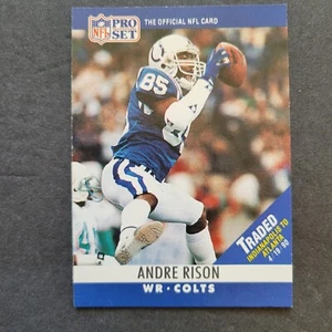 ANDRE RISON PROMO KARTE #1990 PRO SET gehandeltes Banner mit Erklärung auf der Rückseite - Bild 1 von 2