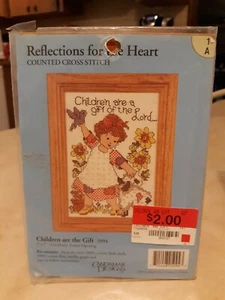 NIP Candamar Designs Cross Stitch Kit Children are the Gift #5094 - Picture 1 of 4