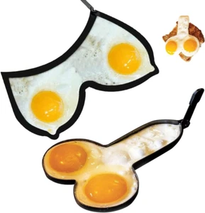Eggs Rings,2 Pack Funny Stainless Steel Egg Cooking Rings, Egg Rings for Muffins - Picture 1 of 12