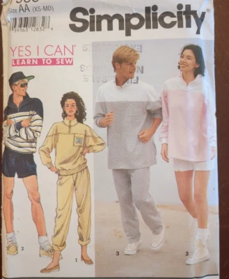 Simplicity 7935 Size XS-MD Unisex Pants, Shorts & Top Uncut/FF  1992 KNIT fabric - Image 1 of 4