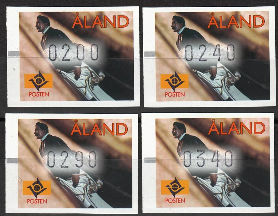 Sir Walter Wilson Boat Decor Frama ATM 10 Aland Finland Completo Como Nuevo MNH 1998 Foto 1 de 1