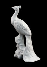 9942850-a Porzellan-Figur Vogel Pfau weiß bisquit Wagner & Apel 24x15x10cm