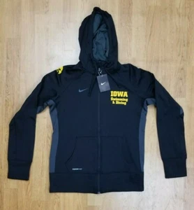 Iowa Hawkeye Swim & Dive Nike Women's Therma Fit Zip Hoody Sz. L - Picture 1 of 6