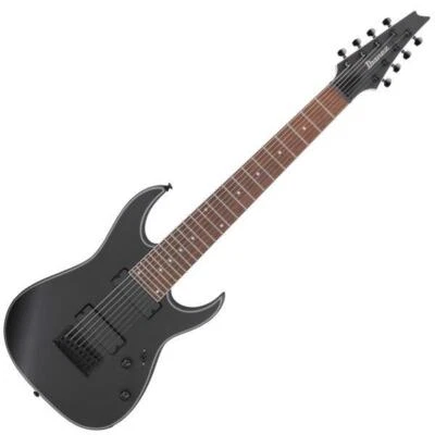 Ibanez RG8EX BKF 8-string guitar Black Flat electric guitar with gig bag - Image 1 of 4