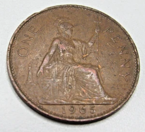 1965 One Penny GREAT BRITAIN - UK Coin JL2-9 - Picture 1 of 10