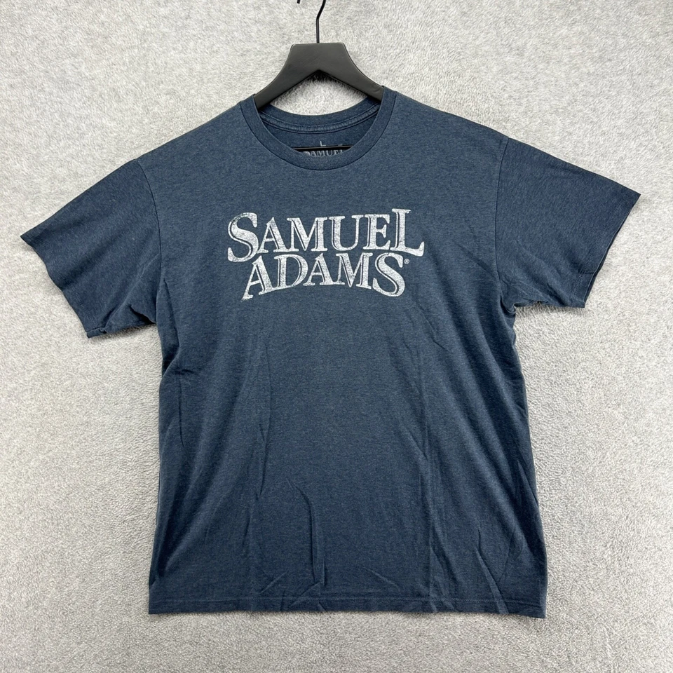 Camiseta Samuel Adams Adulto Talla Grande Azul Manga Corta Deletrea Love Beer Foto 1 de 4