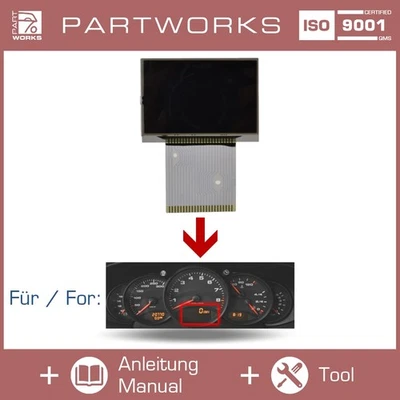 Pantalla velocímetro para PORSCHE 996 Boxster 986 cuadro de instrumentos MITTIG versión EE. UU. Foto 1 de 4