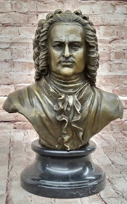 ART CLASSICAL MUSIC/ BEETHOVEN/ BACH/ MOZART/ CHOPIN/ WAGNER Bronze Statue Sale - Image 1 of 4