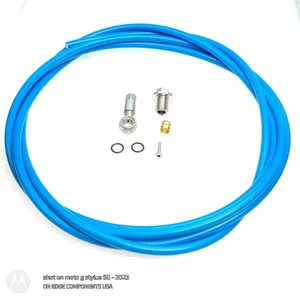 Blau Hydraulikschlauchsatz Shimano GRX Schaltbremsen XTR XT Bremssättel Banjo Fitting - Bild 1 von 3