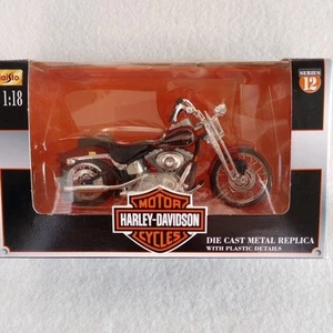Maisto Harley-Davidson Motorcycle 2001 FXSTS Springer Softail 1:18 Diecast - Picture 1 of 9