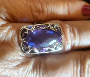 Nicky Butler filigraner Tansanit Triplett Quart Ring Größe 7 - Bild 1 von 2