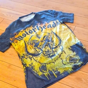 Mens GRAPHIC SS Tee Shirt BROWN "MOTORHEAD" NWOT poly/spandex Large - Picture 1 of 4