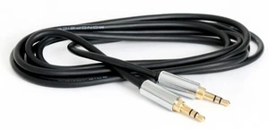 6ft Mobile 3.5mm Stereo Audio Cable - Gold Plated - Male to Male Auxiliary Cord - Picture 1 of 4