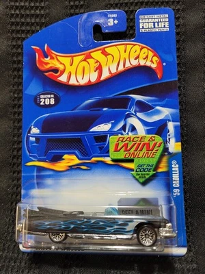 Cadillac Eldorado 1959 convertible Hot Wheels. Raro, ¡VHTF! Tarjeta azul '02. No. 208 Foto 1 de 4