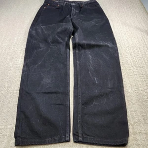 Levis 550 Jeans Herren 33X32 Schwarz Denim Dad Relaxed Taper Cotton Washed - Bild 1 von 11