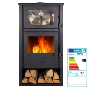 Estufa de leña con horno acero inoxidable LUX 12,28 kW estufa +A - Imagen 1 de 1