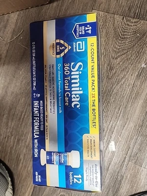 12 Similac 360 Total Care Ready  Infant Formula Bottles - 2 oz Exp. 01/01/2026 - Image 1 of 3