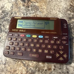 Franklin Bookman elektronische Bibel Modell KJB-640 King James Version sehr guter Zustand - Bild 1 von 6