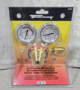 Forney Mittelschwerer Acetylenregler 87091 2 Zoll Seitenanschluss Victor Style - Bild 1 von 5