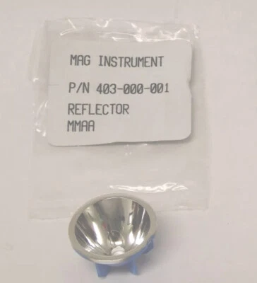 Authentic "AA" Mini Maglite Reflector 108-000-038 w/ O-ring Seal 108-000-041