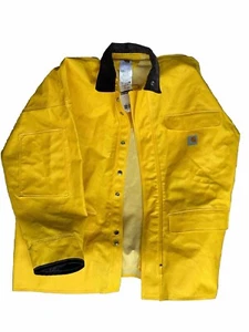 Carhartt Yellow Rain Jacket - New Old Stock, Vintage, Discontinued, Rare - Picture 1 of 8
