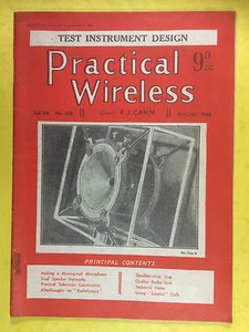 Practical Kabellos - Magazin - Januar 1948 - Making A Moving Spule Mikrofon - Imagen 1 de 3