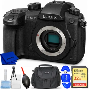 Panasonic Lumix DC-GH5 Mirrorless Micro 4/3 Digital Camera - 32GB Bundle - Picture 1 of 1
