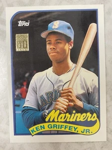 Topps Ken Griffey Jr RC 2001 ¡Reimpresión de novato #41T 35/45! Seattle Mariners Salón de la fama - Imagen 1 de 2