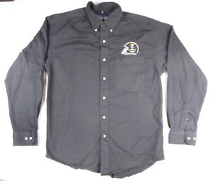 Swingster Men's Medium Shirt Button Up Salt Lake 2002 Olympic Torch Relay Black 
