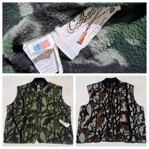 Vtg Cabelas Realtree Vest Mens Xl Reversible Fleece Hunting USA Made - Picture 1 of 13