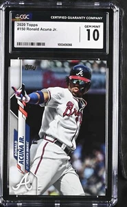 RONALD ACUNA JR 2020 Topps #150 GEM MINT 10 + COUPONS + FREE SHIPPING! - Picture 1 of 2