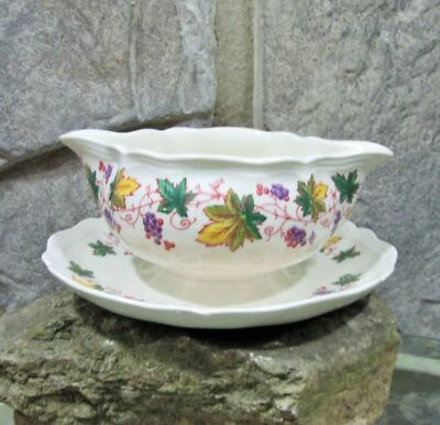 Vintage Royal Doulton Indian Summer Pattern Gravy Boat Foto 1 de 2