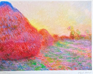 Claude Monet Lithograph Original Signed Numbered Stamp (Edgar Degas) - Picture 1 of 11