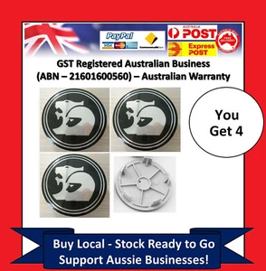 Set of 4 Wheel Centre Caps Holden 63mm HSV Coupe V2-VY VZ VE VF EX GTS Commodore - Picture 1 of 2