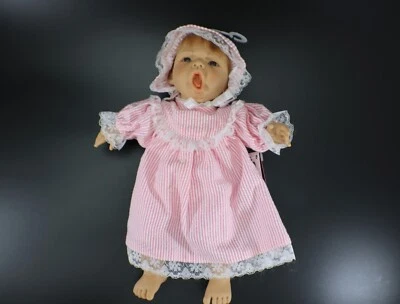 Expressions by Berenguer Toddler DOLL 8 ½”  Yawning #9801 Plush Body Vintage - Image 1 of 4