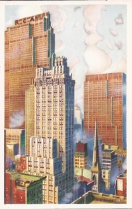 NEW YORK CITY - R. C. A, International & Empire Trust Buildings - Picture 1 of 2