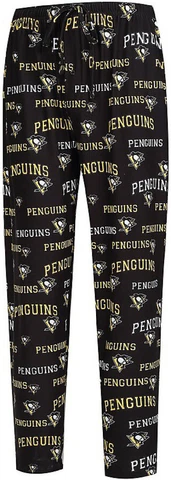 Pittsburgh Penguins  Mens NHL Black Fairway Pajama Lounge Pants Cover