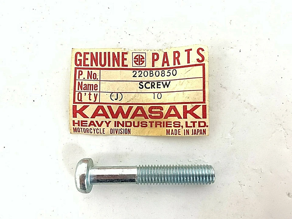 TORNILLO CABEZA CACEROLA KAWASAKI 8X50 KD125 KE125 KX125 KD KE175 NUEVO STOCK ANTIGUO 220B0850 Foto 1 de 1