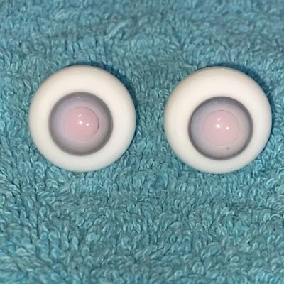 24 mm ~ realista ~ pupila gris/rosa ~ ojos de vidrio para renacer ~ muñecas ~ ojos de muñeca Foto 1 de 3