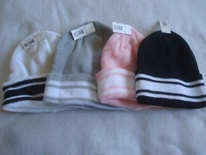 Ladies Knit Cuff Hats Lot of 4 Assorted Colors  - Picture 1 of 2