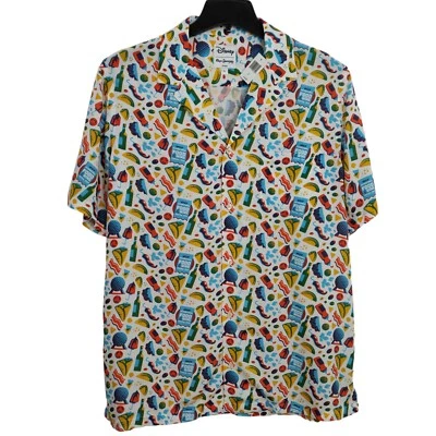 Disney Reyn Spooner Camp Shirt Mens Size Large Epcot Food & Wine Festival NWT - Image 1 of 4