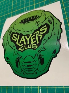 DOOM SPACE MARINE LOGO DOOM SLAYER CLUB STICKER DECAL - Picture 1 of 5