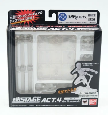 Bandai TAMASHII NATIONS Stage Act. 4 for Humanoid Stand Support (Clear) - Image 1 of 4