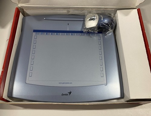 Genius MousePen 8x6 Tablet With Cordless Wheel Mouse for Drawing ...
