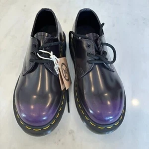Zapatos Oxford Dr. Martens Veganos 1461 Negro Púrpura Oscuro Plataforma Mujer Talla 5 Nuevos con Etiquetas - Imagen 1 de 9