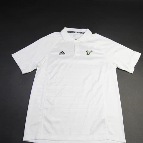 South Florida Bulls adidas Climalite Polo Men's White Used Cover