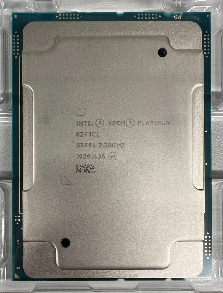 PROCESADOR CPU SRF81 INTEL XEON PLATIUM 8273CL 2,20 GHZ 28 NÚCLEOS 38,5 MB 165 W Foto 1 de 1
