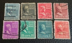 US Stamps Presidential Issues Scott #820-827 - Picture 1 of 2