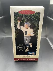 Troy Aikman Keepsake ornamento segno distintivo cowboy - Foto 1 di 1