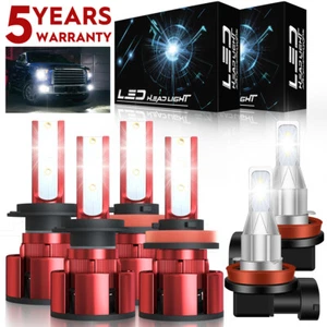 For 2013-2018 Chevy Traverse 6000K LED Headlight Hi/Lo Fog light Bulb Combo Z4QC - Picture 1 of 17